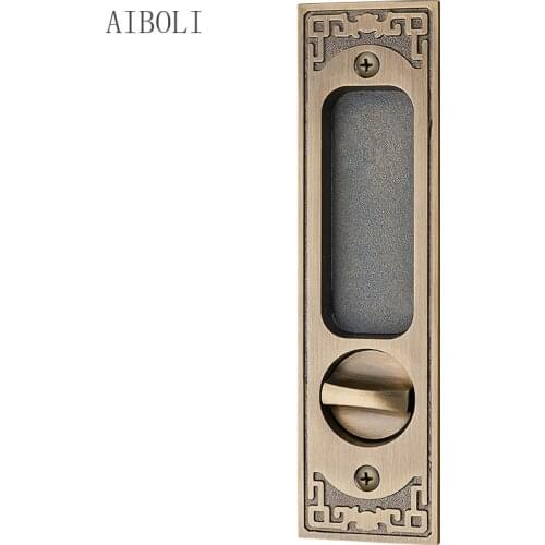 Indoor Cabinet Sliding Door Lock Sliding Wooden Door Double-sided Lock Bathroom Balcony Sliding Door Invisible Door Lock