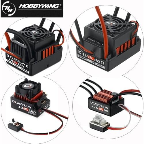 Hobbywing QuicRun 16BL30 8BL150 10BL120 10BL60 2-6S Brushless Sensorless/ Sensored Waterproof ESC For RC Touring Car Buggies Toy