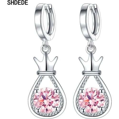 SHDEDE Boho Style Jewelry Dangle Earrings for Women Charm Embellished With Crystals From Swarovski Drop Ear Accessories -WH56