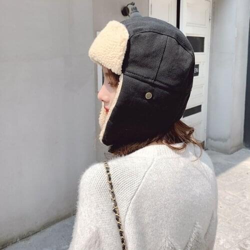 Womens Winter Hats Fashion Casual Design Russian Warm Fluffy Hat For Men Ushanka Fur Bomber Hats Aviator Trapper Hat Warm cap