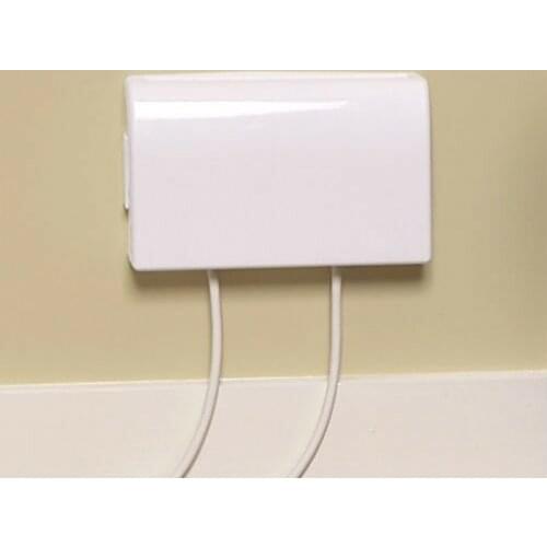 1PC 86 Type White Plastic Electric Plug Cover Child Safety Box Double Socket Protector Waterproof Box Bathroom Supplies