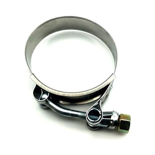 10pcs/lot 2.5"T Bolt Silicone Turbo boost pipe hose clamp duty steel 64-74 MM