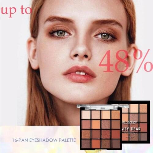 Eyeshadow Palette Makeup Cosmetics Matte Glitter Metallic 16 Color Nude Creamy Pigmented Professional Mini Shadow Kit Products