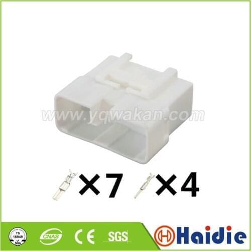 2sets 11pin plastic housing plug male of MG652719 MG 652719 auto wiring harness unsealed cable connector