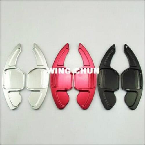 2pcs/pair Aluminium Alloy Car Steering Wheel Paddle Shift Gear Paddle Extensions for Audi A3 A4L A5 A6L A7 A8 Q3 Q5 Q7 TT