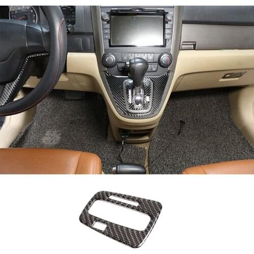 Gear Shift Panel Decorative Trim Cover Carbon Fiber for Honda CR-V 2007 2008 2009 2010 2011
