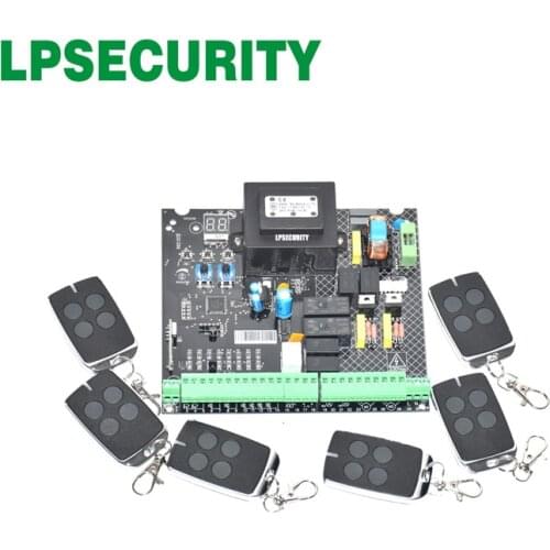 LPSECURITY dual Swing gate opener motor pcb circuit board controller card control unit for 220VAC swing linear motor actuators