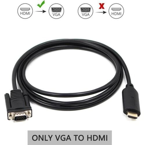 HDMI VGA USB Cable Male m/m Converter Adapter decoder adaptor hdmi-vga hdcp 1080P for Laptop TV PC Projector PS4 HDTV 1.2m