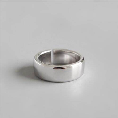 Classic korean fashion cool anillos rings for women smooth peace simple Polished finger rings laides boho bts KJZ0366