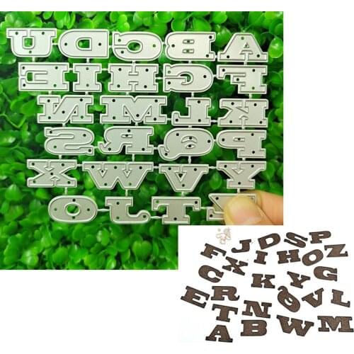 Suitable for Christmas metal DIY cutting die and 3D scrapbook album greeting card 26p capital letter 2021 NEW
