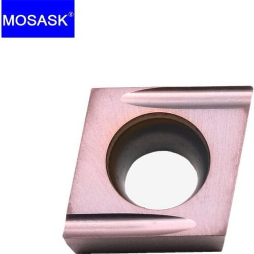 MOSASK 10PCS CCGT ER-U CNC Lathe Machining Tungsten Metal Working Precision High Finish Turning Tool Carbide Insert