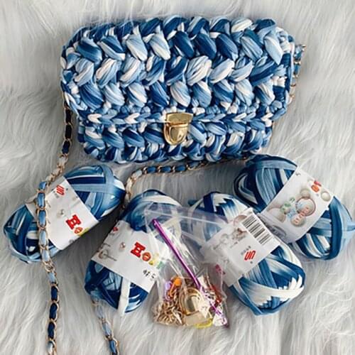 24cm Square Weave Material Set for Handbag Clutch Bag DIY