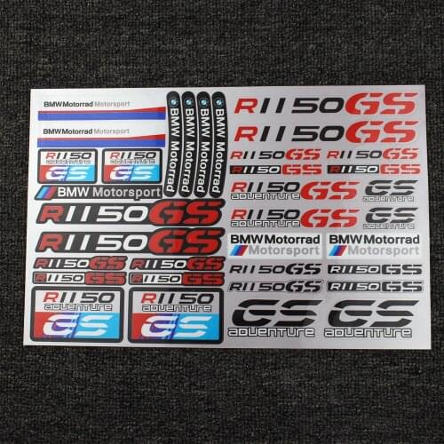 New Motorcycle Stickers Body Reflective Waterproof Body Fuel Tank Logo Sticker Kit Set for BMW R1150GS R1150 Gs Sign Decal