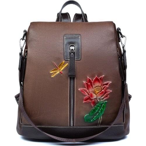 Nesitu Women's Gray Backpacks