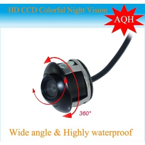 New Promotion CCD 360 Car Front / Side / Rear View Reverse Camera Universal For all Car Models Free Shipping