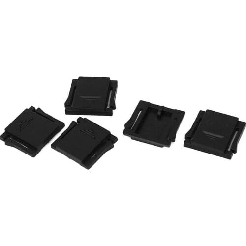 Plastic Dgital DSLR SLR Camara Hot Shoe Portector Cover Cap Black 5Pcs