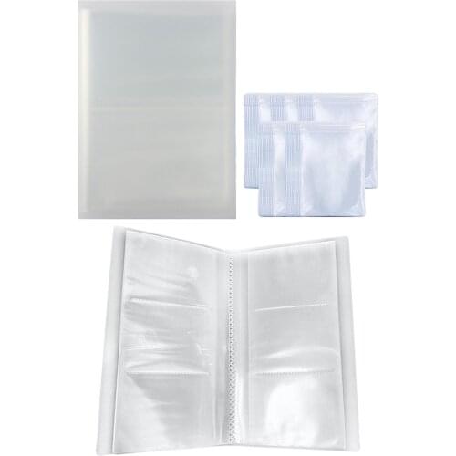 Transparent Jewelry Storage Book,Jewelry Storage Bag,PVC Zipper Bag Anti-Oxidation, Plastic Jewelry Zip-lock Bag Reclosable