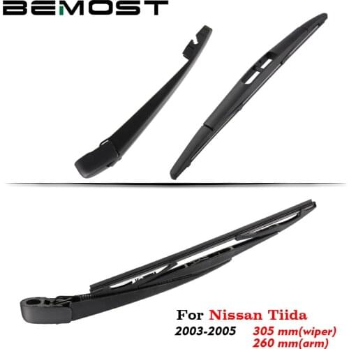 BEMOST Auto Car Rear Windshield Windscreen Wiper Arm Blade Brushes For Nissan Tiida 305MM Hatchback 2003 2004 2005 Accessories