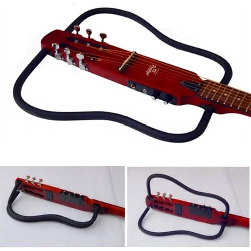 Folding portable travel folk mute electric guitar beginners introduction