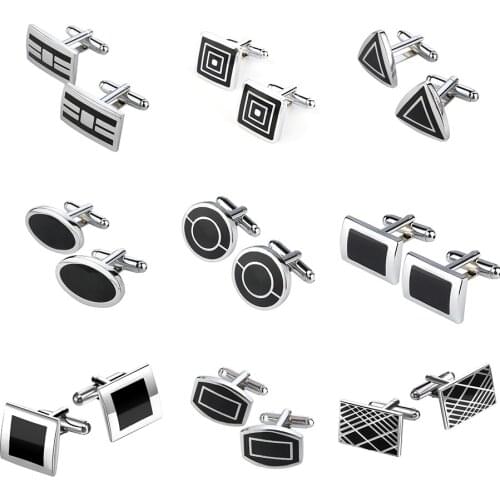 Vintage Mens Shirt Cufflink Cuff Nail Bridegroom Suit Sleeve Square Geometric Buttons Pattern for Mens Special French Jewelry