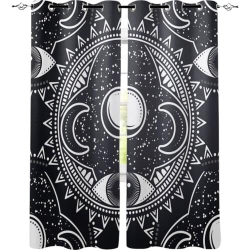 Starry Eye Totem Window Treatments Curtains Valance Window Curtains Dark Indoor Window Treatment Curtains And Drapes Valance