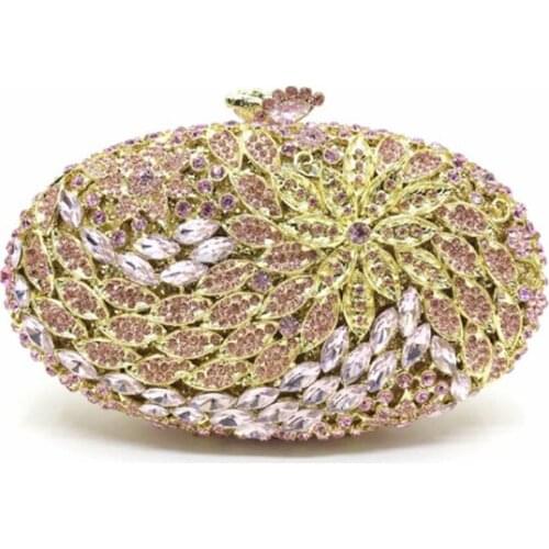 Female Crystal diamond Women Evening bags Clutch Bag Hard Case Minaudiere Wedding Party Handbags Purses Metal Clutches bags gift