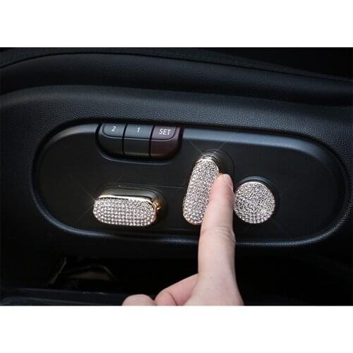 3Pcs for F60 Mini Countryman Car Seat Adjustment Panel Button Decoration Sticker for MINI Cooper Coutryman F60 Accessories F60