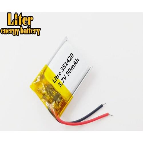 351420 351520 90mah 3.7v Lithium Battery Mp3 Bluetooth Headset Small Toys Bluetooth Headset Small Toys Battery