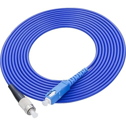 5PCS/lot Single Mode Duplex Armoured FC/UPC-SC/UPC SM Fiber Optic Patch Cord Jumper Optical Cable 3.0mm Fibra Optica FTTH