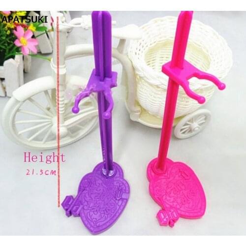 5pcs/lot Doll Stand Display Holder For Monster High Dolls For Ever After High For Barbie Doll House Doll Accessory