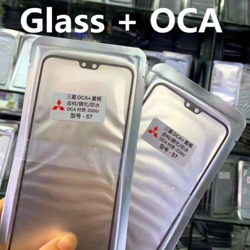 5 PCS Front Screen + OCA A41 A50 A51 A70 A71 A80 A90 A70s A50s A60 A20 for Samsung High Quality Touch Lens Replacement Glass