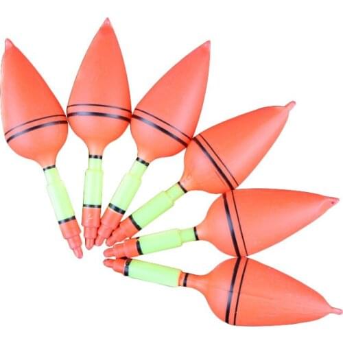 5pcs Ocean Rock Fishing Float Vertical Buoy Plastic Fishing Float Hard Tail Float Set Fishing Tackle Fishing Accessories 14x4cm