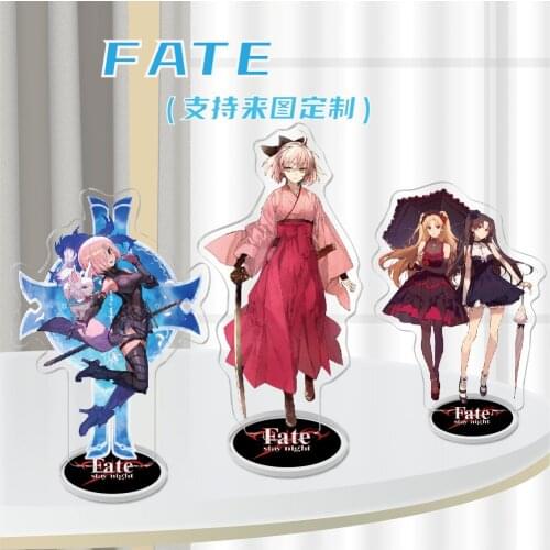 Anime Fate Stay Night Acrylic Stand Figure Saber Archer Lancer Berserker Creativity Desktop Standing Plate Model Toy Gifts