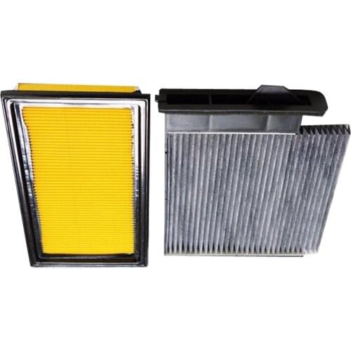 Car Cabin Filter + Air Filter 2 Pcs Set for Nissan Tiida C11 2004 -2014 1.5l 1.6l 1.8l Paper Carbon Filter 16546ed000 B7891ed50a