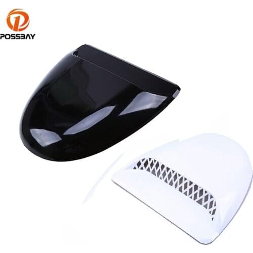 Car Intake Scoop Turbo Vent Cover Black White Universal Auto Air Flow Hood Outlet Sticker for Audi BMW Opel Honda Toyota Ford