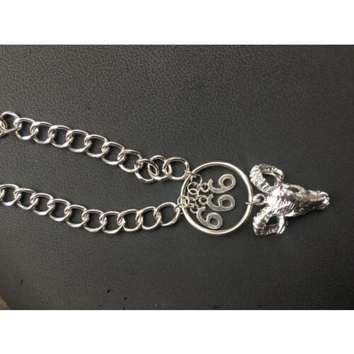 Baphomet Necklace, Lucifer Necklace, 666 Necklace,goat Necklace Witchy - Goth - Gothic- Dark Jewelry