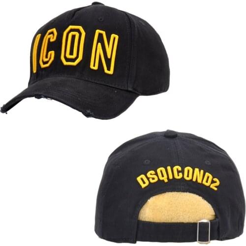 DSQICOND2 Brand 2021 Fashion ICON Letter Cotton Mens Baseball Cap Women Snapback Hat DSQ Hat Dad Hat Cotton Bone Trucker Cap
