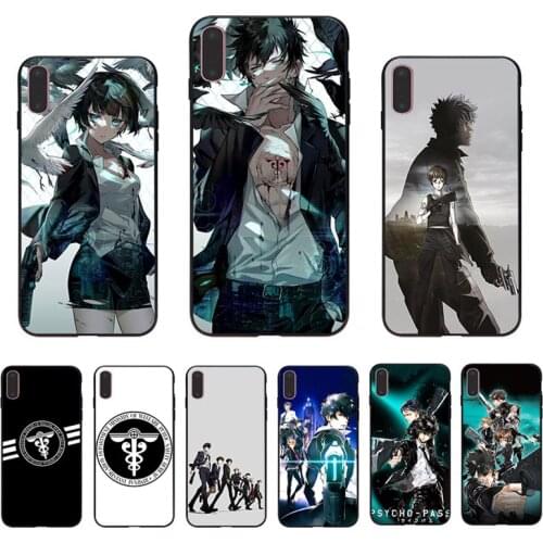 Comic Psycho Pass Mobile Phone Case For Iphone XS XR SE 2020 12 Mini 11 Pro Max Manga Shell 7 8 6 6S Plus X 5S Hard Cover Coque