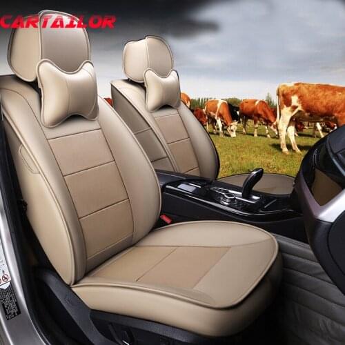 CARTAILOR Genuine Leather Car Seat Cover for Land Rover Range Rover Sport Seat Covers Cars Accessories Cowhide Cover Seats Sets