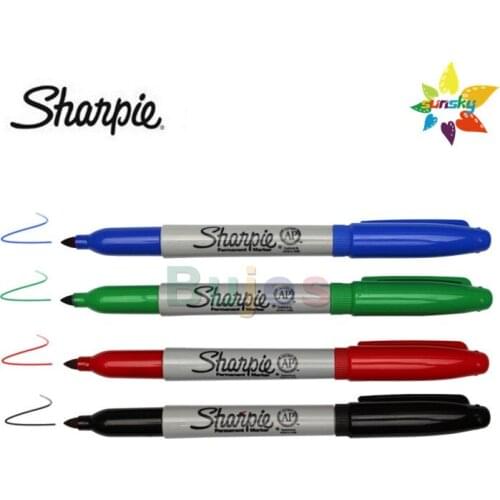 Black blue red Green Original USA prismacolor Sharpie double head marker pen oil University Laboratory marker Dust free marker