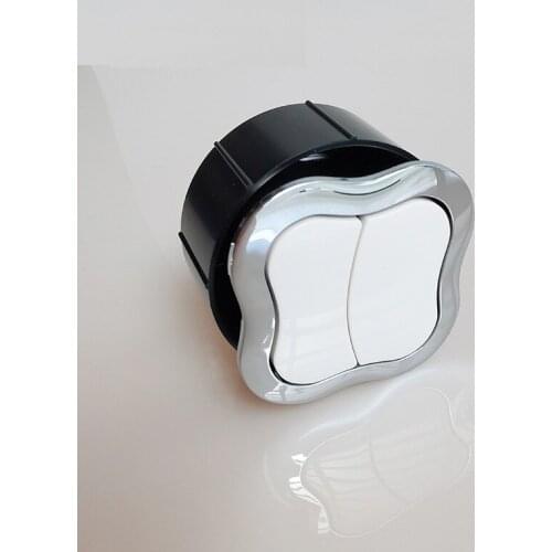 Dual Flush Toilet Tank Button Closestool Bathroom Accessories Water Saving Valve With Storage Box TTB007