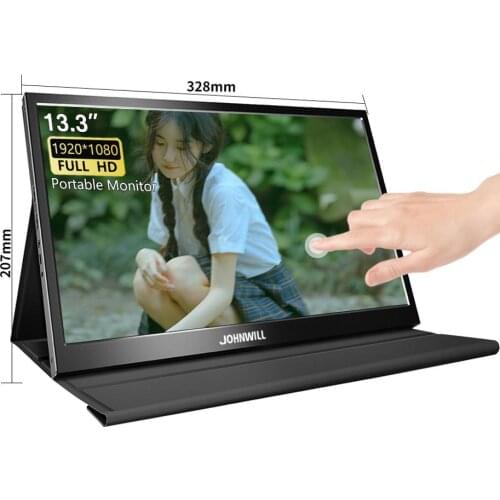 13.3-inch gaming laptop, compatible with Windows 7 8 10 system, suitable for PS5 PS4 Xbox Ones Raspberry Pi HD LCD LCD monitor