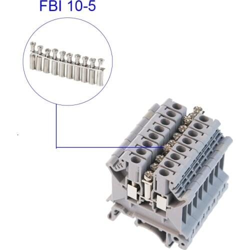 FBI 10-5 Fixed Bridge UK Type Terminal Block Accessories for UK 3N UKK3 UKKB5 DIN Rail Terminal Blocks