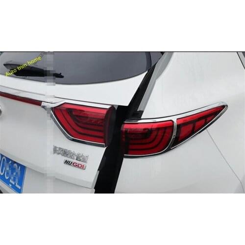 Lapetus ABS Chrome Rear Tail Lights Lamps Frame Cover Trim 4 Pcs For KIA Sportage 2016 2017 2018 Exterior Kit Auto Accessories