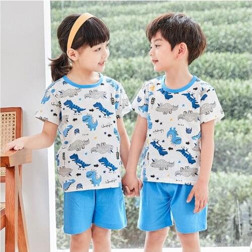 New Children Pajamas Sets Cotton Kids Cartoon Sleepwear Girls Boys Clothing Suits Pyjamas Nightwear Outfits Pijamas for Children