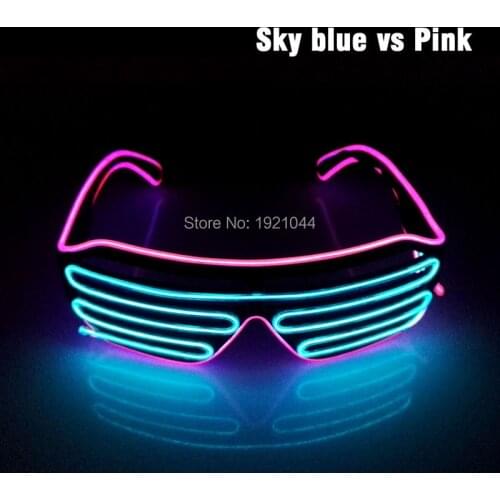 New Powered By DC-3V Steady on EL Wire 17 style multicolor Glasses Cold Light Tube Rope Flexible Neon Party Decoration