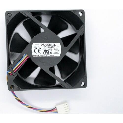 Original DELTA AUC0812D 8025 8cm DC 12V 0.7A 80*80*25mm 4-wire PWM speed control fan