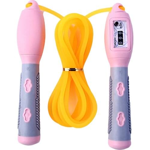 2.7m Fitness Jump Rope With Counters Sports Fitness Adjustable Counting Jump Rope Soft Anti-Skid Handle Suitable For Adults Kids