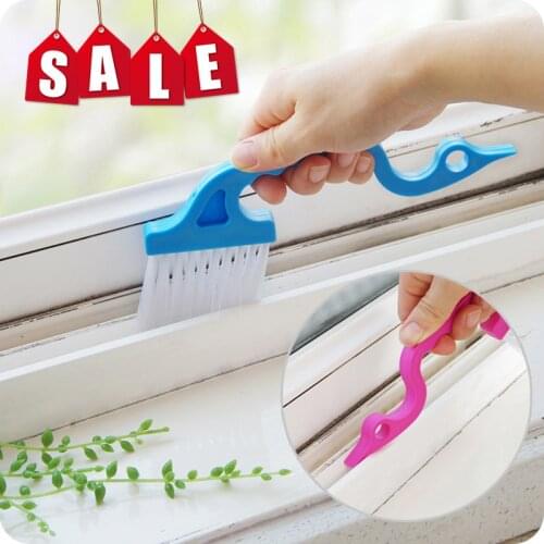 Swan Shape Window Groove Cleaning Brush Scraper Brush Sill Crevice Cleaner Household Cleaning Brush Wheel Kitchen Gadget Tool