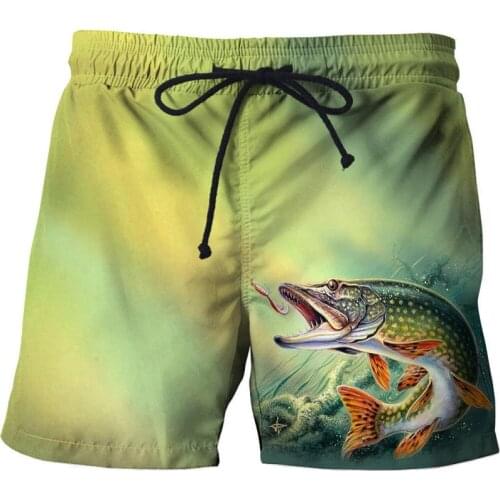 Swim shorts swim pants beach board 3d printed fishing swim shorts quick dry pants swimsuit mens casual running shorts